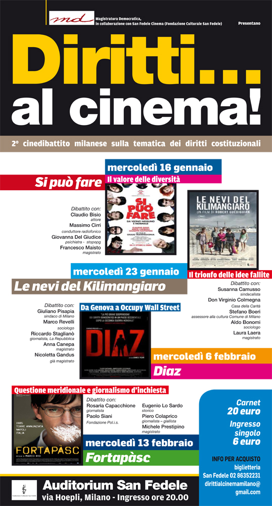 Md Milano presenta "Diritti...al cinema 2013"