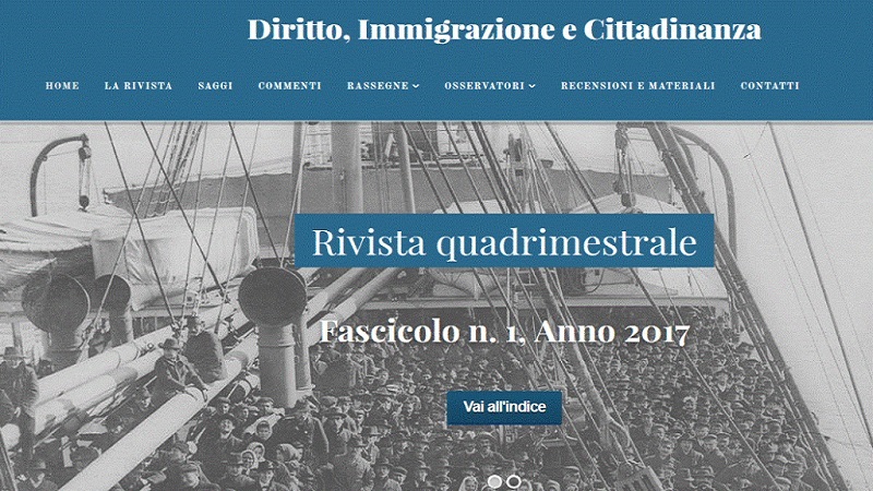 Diritto, immigrazione e cittadinanza