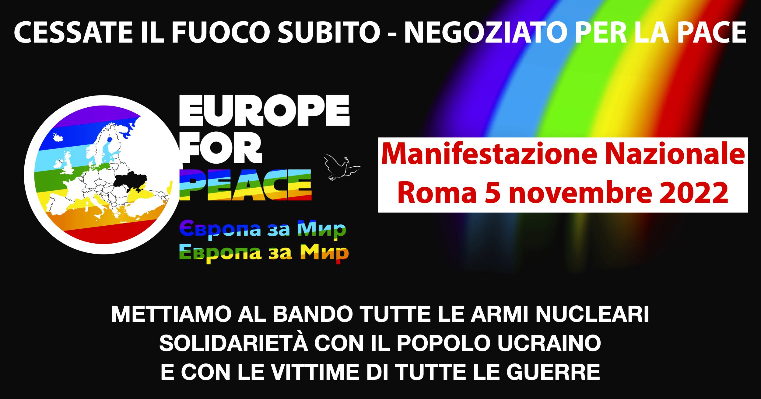 Europe for Peace - Manifestazione nazionale 5 novembre